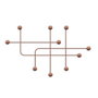 Wallity Samara-C Gancho de pared de metal Cobre